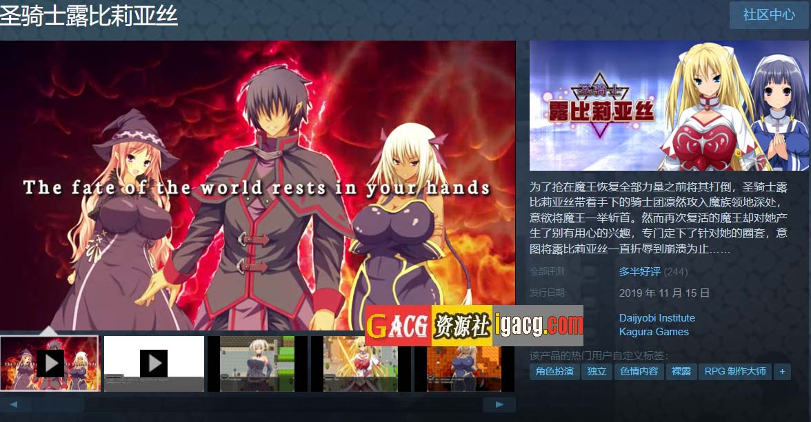 图片[2]-圣骑士露比莉亚丝 V1.01官方中文步兵版+存档+全动画-acg游戏姬