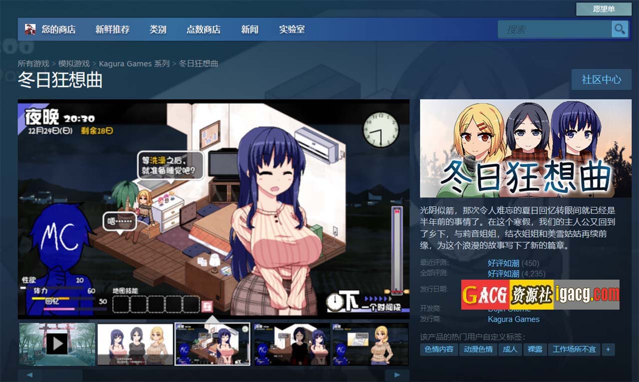 图片[2]-冬日狂想曲1.04 Steam 官方中文版+攻略-acg游戏姬