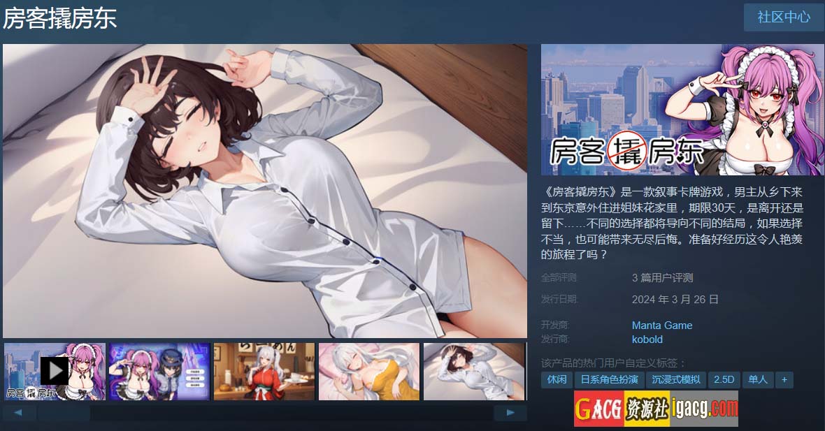 图片[2]-房客撬房东 Tokyo 30 days STEAM官方中文版-acg游戏姬