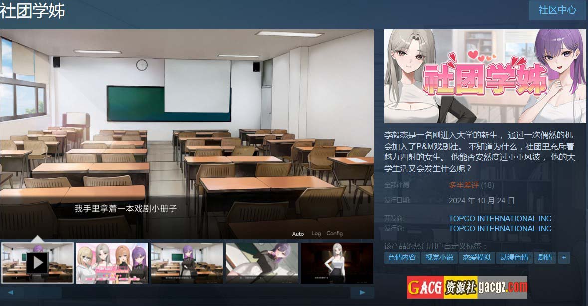 图片[2]-社团学姐 社团学姊 Drama Queens STEAM官中版-acg游戏姬