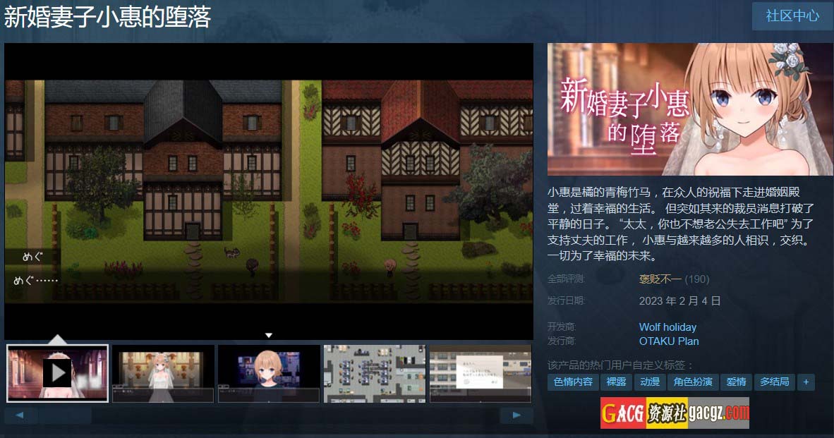 新婚妻子小惠的堕落 官方中文步兵版-acg游戏姬