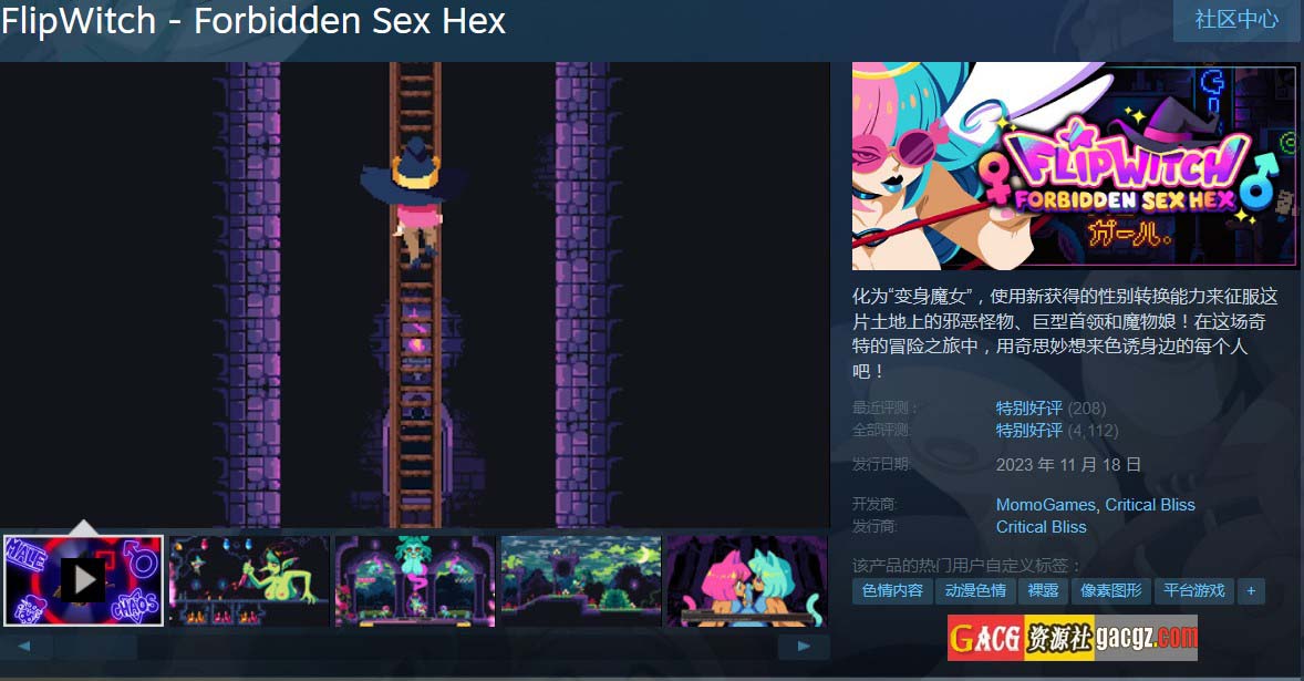 图片[2]-翻转女巫 FlipWitch – Forbidden Sx Hex v1.5 官方中文步兵版-acg游戏姬